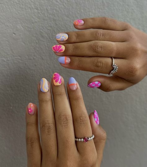 California Vacation Nails, Caribbean Nail Ideas, Nails For Hawaii, Mexico Vacation Nails, Beach Vacation Nails, Preppy Nails, Nails Vacation, Teen Nails, Summer Gel Nails