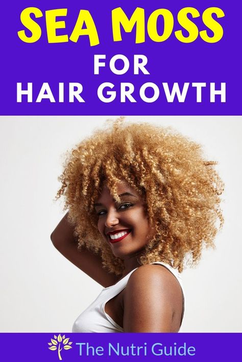 Naturally improve your hair growth with the power of irish sea moss- Irish moss benefits #irishmoss #seamoss Seamoss For Hair Growth, Sea Moss Hair Mask, Sea Moss Benefits For Hair, Sea Moss For Hair Growth, Sea Moss Hair Gel, Benefits Of Sea Moss, Benefit Of Sea Moss, Seamoss Benefits, Help Hair Grow