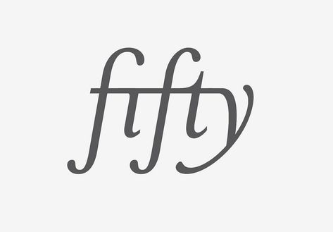 Fifty by Nathan Godding Best Typography, Type Inspiration, Typography Love, The Font, Portfolio Inspiration, Bold Logo, Graphic Designer Portfolio, Types Of Lettering, Calligraphy Design