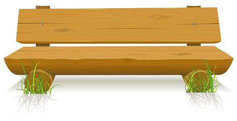 Wood Bench Cartoon Template, Wood Bench, Hope Chest, Template Printable, Vector Art, Art Images, Template Design, Bench, For Free