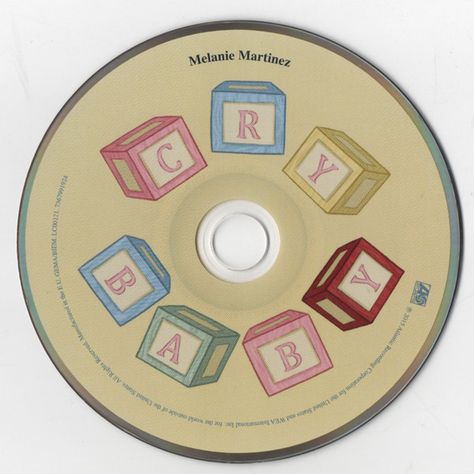 Melanie Martinez Cd, Melanie Martinez Cry Baby, Alphabet Boy, Dollhouse Melanie, Pacify Her, Mrs Potato Head, Cd Design, Pity Party, Rainbow Aesthetic