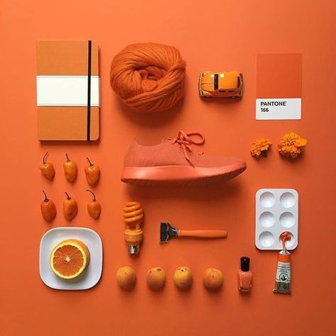 Monochromatic Photography, Monochrome Color Palette, Marketing Inspiration, Object Photography, Orange Tones, Orange Aesthetic, Prop Styling, Photo Editing Tricks, Most Comfortable Shoes