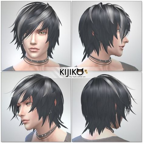 Kijiko: White Toyger Kitten TS4 edition • Sims 4 Downloads Kijiko Sims 4 Hair, Sims Cc Scene Hair, Sims 4 Cc Goth Men, Sims 4 Cc My Chemical Romance, Sims 4 Cc Maxis Match Emo Hair, Sims 4 Cc Nonbinary Hair, Sims 4 Mod Hair Male, Sims 4 Cc Goth Hair Male, Sims 4 Hair Mods Male