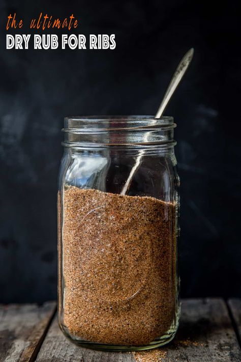 The best Dry Rub for Ribs balances sweet and savory flavors. A mix of brown sugar, kosher salt and savory spices for the perfect pork rub. Pork Rub Recipe, Rub For Ribs, Smoked Fish Recipe, Dry Rub For Ribs, Smoked Pork Ribs, Dry Rub Recipes, Dry Rubs, Pork Rub, Grilled Meat Recipes