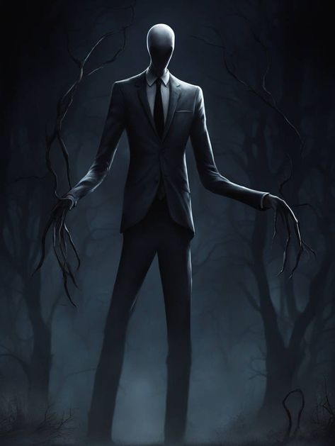 Slender Man Fanart, Slenderman Proxy, Horror Artwork Illustrations, Scary Creepypasta, Eyeless Jack, Ben Drowned, Spooky Stuff, Creepypasta Cute, Slender Man