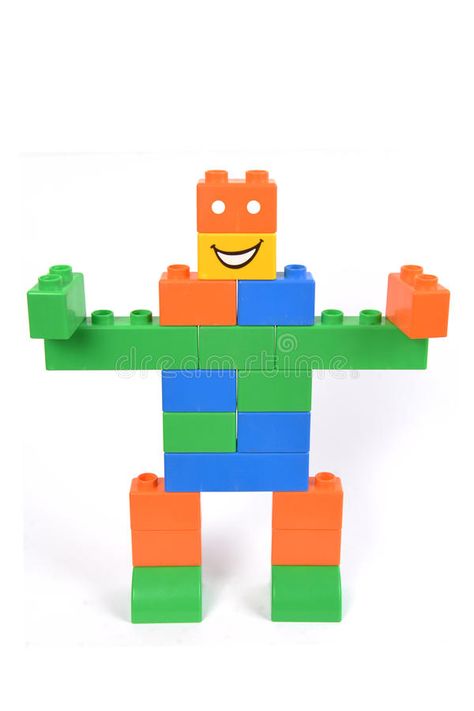 Lego Blocks Ideas, Robot Preschool, Robot Building, Build A Robot, Blocks For Toddlers, Sensory Ideas, Construction Area, Lego Robot, Lego Blocks