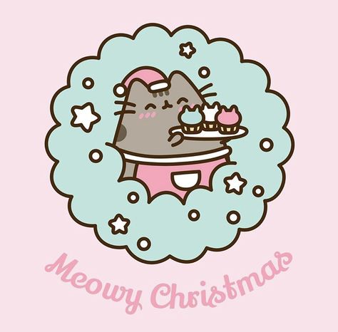 Pusheen Christmas, Fox Fire, Drawing Kawaii, Pusheen Cute, Christmas Pops, Men Faces, Kawaii Christmas, Cute Funny Cartoons, Pusheen Cat