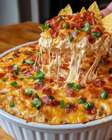 Loaded Nacho Layered Dip with Sour Cream Cold Nacho Dip Recipes, Cream Cheese Layer Dip, Three Layer Dip, 3 Layer Dip, Baked Nacho Dip, Nacho Layer Dip, Nacho Chip Dip, Nacho Dip With Cream Cheese, Halloween 7 Layer Dip