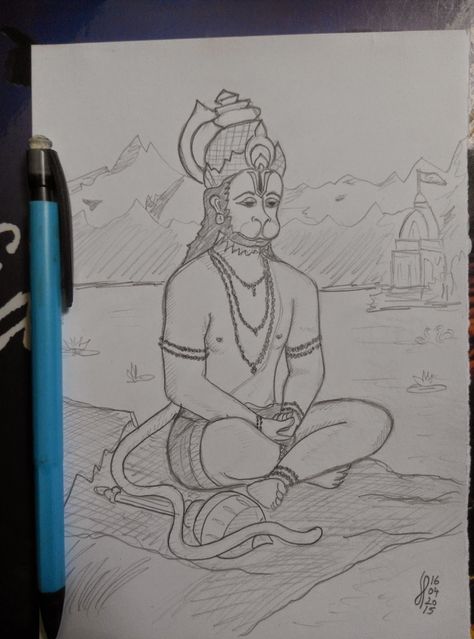 My experiments with lines: #Hanuman 001/100 - [PROJECT_100] Hanuman Drawing Sketch, Hanuman Drawing Easy, Hanuman Drawing, Bicycle Drawing, Pencil Drawing Images, Buddhist Art Drawing, Boho Art Drawings, Pencil Sketch Images, Easy Love Drawings