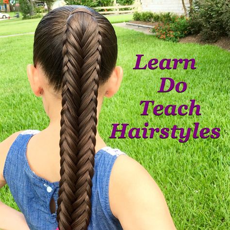 "Twisted Edge Fishtail Braid"  Click the link in my bio Teenage Hairstyles For School, Hairstyles Bangs, Teenage Hairstyles, Fishtail Braid Hairstyles, Mermaid Braid, Bella Hair, Long Box Braids, French Braid Hairstyles, Fishtail Braid