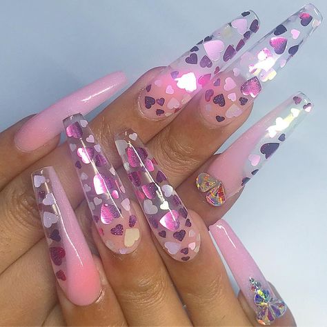 Acrylic Nails Chrome, Grey Acrylic Nails, Nail Effects, Basic Nails, Polygel Nails, Glass Nails, Jelly Nails, Heart Nails, Nail Tutorials