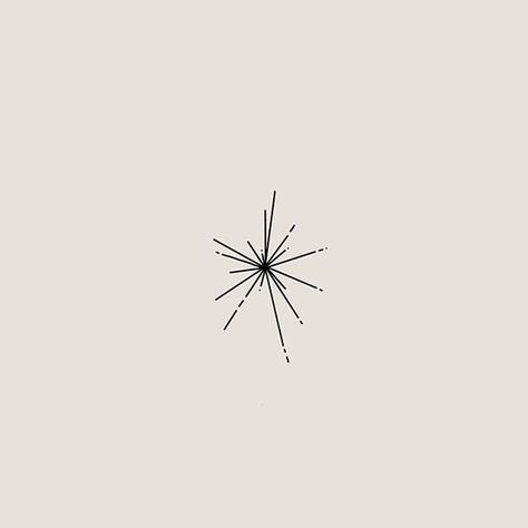 Minimal Firework Tattoo, Minimalist Firework Tattoo, Tiny Firework Tattoo, Fireworks Tattoo Ideas, Star Burst Tattoo, Pinwheel Tattoo, Spark Illustration, Spotlight Tattoo, Sparks Tattoo