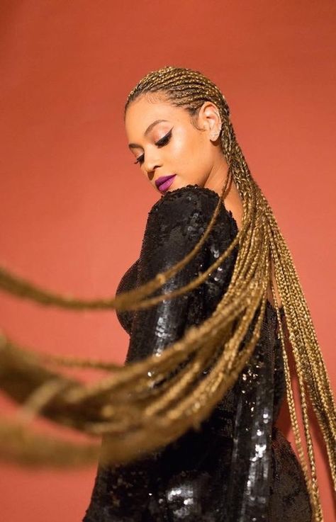 Beyoncé's Long Honey Braids Long Braids, Beyonce, Her Hair, A Woman, Braids, Wall, Red, Hair, Black