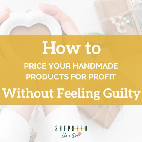 If you are wondering how to price handmade items, check out this blog post! I will cover how to price your handmade goods so you actually make a profit! Also, grab my FREE checklist to starting your own handmade business >>> https://shepherdlikeagirl.lpages.co/quick-start-check-list/ #handmade #shepherdlikeagirl #craftbusiness #onlinebusiness Craft Business Plan, Pricing Formula, Small Business Plan, Selling Handmade Items, Feeling Guilty, Free Checklist, Website Making, Small Business Ideas, Small Business Tips