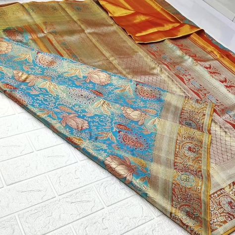 16999 ks For orders plz WhatsApp 070755 28003 Premium quality pure kanchipattu tissue edge to edge Meenakari floral brocade designs ✨ Kanchipuram pattu sarees DD collections D@D collections Priya Orugonda #kanchipattusarees_priya #sareesbypriya #kanchipattusareesonline #silkmarkcertifiedsarees #kanchipuramweddingsaree #purepattusarees #kanchipattusarees #kanchipuramsilksarees #weddingsilksarees #puresilksaree Brocade Designs, Kanchipuram Pattu Sarees, Pattu Sarees, Pure Silk Sarees, Silk Sarees, Premium Quality, Saree, Silk, Pure Products