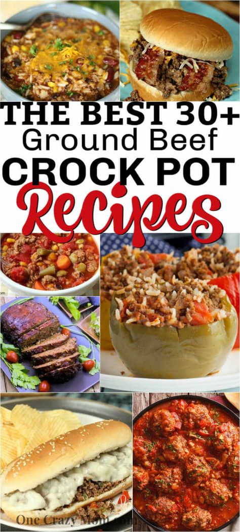 Crock Pot Ground Beef Recipes, Ground Beef Crock Pot Recipes, Ground Beef Crock Pot, Beef Crock Pot Recipes, Hamburger Crockpot Recipes, Beef Crock Pot, Ground Beef Crockpot Recipes, Slow Cooker Ground Beef, Recipes Using Ground Beef