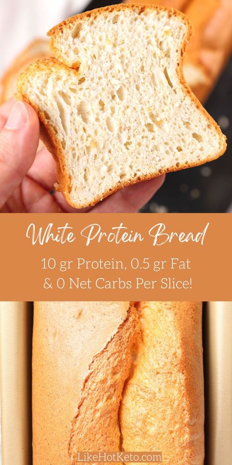 High Protein Bread, Protein Bread Recipe, Protein Bread Recipes, Bread Loaf Recipe, Keto Brood, High Protein Low Carb Diet, Keto Sides, Healthy Bread Recipes, Protein Bread