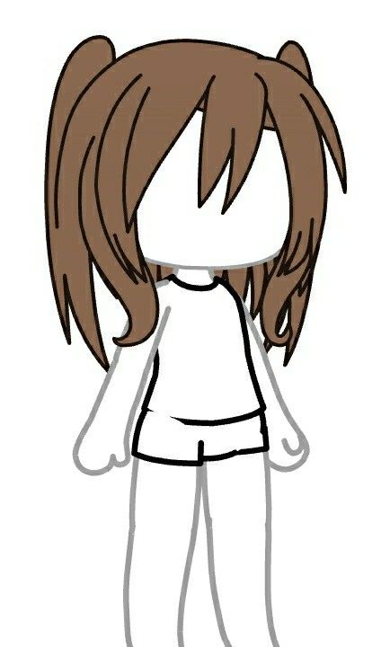 Gacha Base Hair, Gacha Hair Base, Gacha Life Hair, Hair Gacha, Gacha Hair, Gacha Characters, Body Base Drawing, Club Life, Ibis Paint