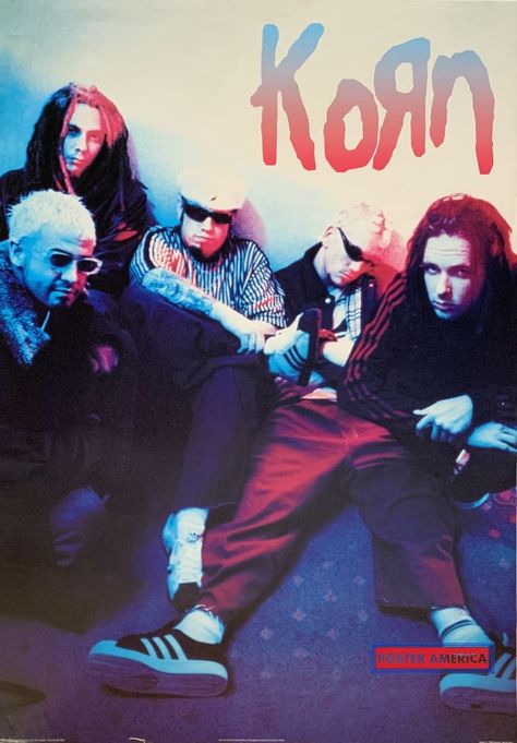 Korn Poster, 2000s Bands, 2000s Posters, Rock Poster Art, Rock Band Posters, 90s Rock, Jonathan Davis, Band Wallpapers, Music Artwork