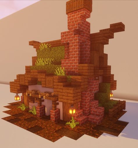 Small Spruce Minecraft House, Small Spruce Cottage Minecraft, Spruce Minecraft Cottage, Minecraft Small Staircase, Birch Forest House Minecraft, Minecraft Spruce Village Ideas, Minecraft Spruce Forest Builds, Spruce Village Minecraft, Spruce Minecraft House Ideas