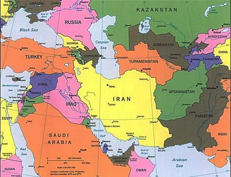 Iran Map Middle East Central Asia Map, Iran History, Iraq Map, Middle East Map, Word Map, Persian Gulf, Asia Map, Caspian Sea, Western Asia