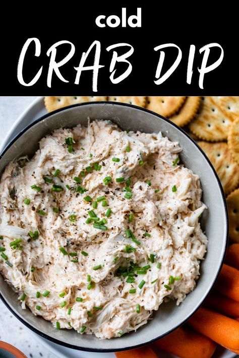 Creamy, savory, and perfect for any occasion, you won’t be able to get enough of this Cold Crab Dip! It’s a quick party appetizer that comes together in just 5 minutes using simple ingredients. Crab Dip Recipe Cold, Cold Crab Dip, Quick Party Appetizers, Crab Dip Cold, Creamy Crab Dip, Favorite Party Appetizers, Cold Dip Recipes, Crab Appetizer, Hot Crab Dip