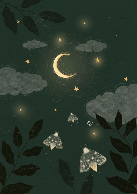 The Night Sky, Night Sky, The Sky, Butterflies, Stars, Art