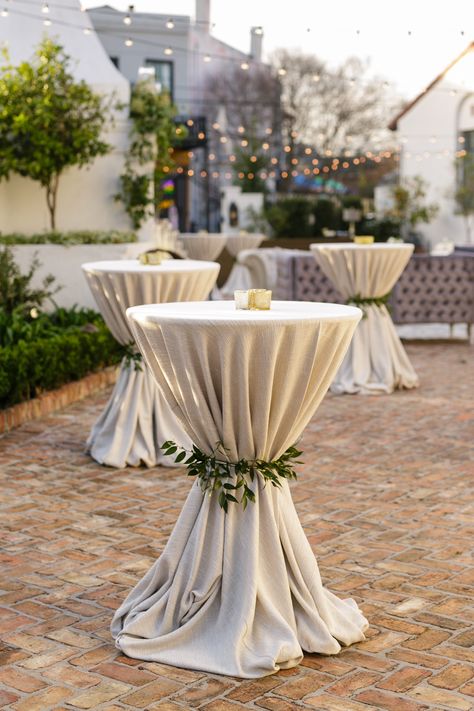 Wedding Cocktail Tables, Cocktail Table Decor, Cocktail Hour Wedding, Wedding Reception Ideas, New Orleans Wedding, Wedding Cocktail, Mod Wedding, Wedding Cocktails, Southern Wedding