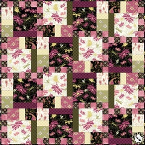 Aubrey Free Quilt Pattern Floral Fabric Quilt Ideas, Big Floral Print Quilt Patterns, Free Downloadable Quilt Patterns, Quilts With Large Print Fabric, Big Block Quilt Patterns Large Prints, Big Block Quilt Patterns Free, 3yard Quilts, Flannel Quilt Patterns, Floral Quilt Patterns