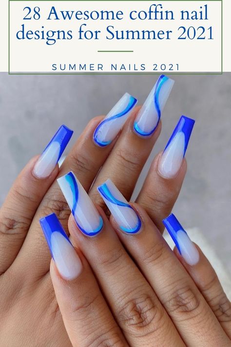 Summer Acrylic Nails Medium Length, Nail Ideas Acrylic Medium Length, Nail Designs Coffin Medium, Summer Nails Ballerina Shape, Nails Ballerina Summer, Medium Length Square Nails Acrylic, Ballerina Nails Medium Length, Medium Summer Nails, Cute Spring Nails Acrylic Coffin