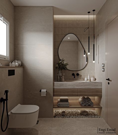 Bathroom Design no Behance Japandi Bathroom Design, House Moodboard, Japandi Bathroom, Bathroom Layout Plans, Estilo Japandi, Insta Aesthetic, Aesthetic Poses, Greece Beach, Interior Design Architecture