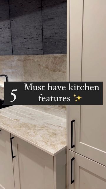 Nixons Kitchens & Interiors on Instagram: "Our top 5 kitchen must haves 👌🏼 #kitchendesign #modernkitchendesign#modernkitchen #carbon #nixonskitchens #kitcheninspo #northeastkitchens #bespokekitchens #darkkitchens #highspec #winecellar #pantry #winestore #sleek #luxurykitchens #quooker #kaelo #lemans #kitchengadets #sbox #2023trends #interiors" Custom Kitchen Must Haves, Kitchen With No Uppers, Cool Kitchen Features, Kitchen Must Haves When Building, Kitchen With No Upper Cabinets, Clever Kitchen Ideas, Must Have Kitchen Items, Boulder House, No Upper Cabinets