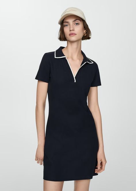 Women’s dresses and jumpsuits 2024 | MANGO United Kingdom Polo Neck Dress, Sporty Chic Style, Linen Loungewear, How To Iron Clothes, Polo Neck, Dress Shapes, Designer Shorts, Clothing Care, Polo Dress