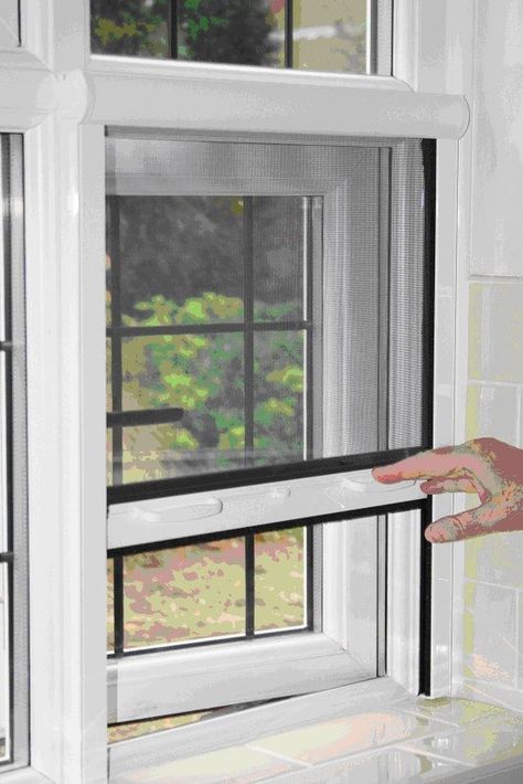 Fly Screen Windows, Retractable Mosquito Screens, Insect Screen Door, Insect Screen Window, Diy Window Screen, Fly Screen Doors, Double Patio Doors, Commercial Kitchen Design, Window Mesh