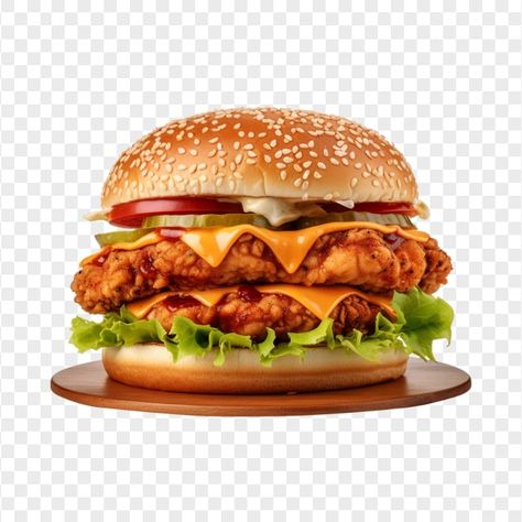 Egg In Ramen Noodles, Burger Png, Burger Street, Zinger Burger, American Hamburger, Burger Images, Double Cheeseburger, Ramen Noodle Soup, Spicy Ramen