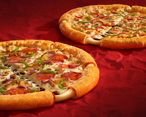 PIZZA HUT Stuffed Crust Stuffed Crust, Pizza Hut, Pizza Crust, Pizza Recipes, Pizza, Pizzas