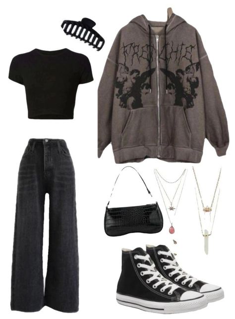 Mode Emo, Haine Diy, Casual Preppy Outfits, Outfit Inspo Casual, Trendy Outfits For Teens, Everyday Fashion Outfits, Casual Day Outfits, Quick Outfits, Tomboy Outfits