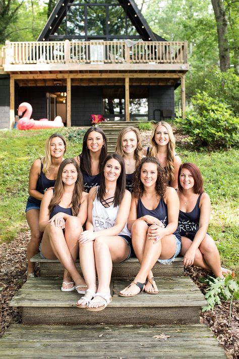 Lake Weekend Bachelorette, Deep Creek Bachelorette Party, Lake Wife Bachelorette, Bachelorette Lake Party, Lake Party Ideas For Adults, Bachelorette Lake Weekend, Lake House Bachelorette, Lake Bachelorette Party Ideas, Lake House Bachelorette Party