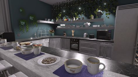 House Flipper Kitchen, House Flipper, Cozy Gaming, House Flippers, Gaming Stuff, House Ideas, Minecraft, Gaming, Apartment