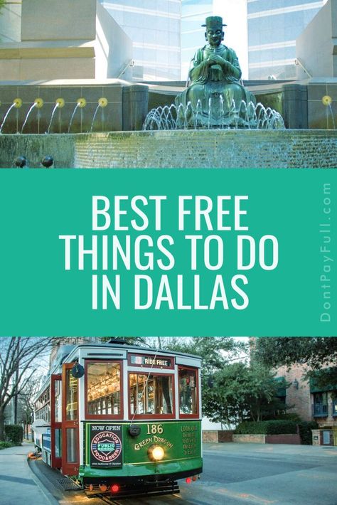 Best FREE Things to Do in DALLAS! #DontPayFull Dallas Things To Do, Things To Do In Dallas, Dallas Travel, Visit Dallas, Texas Vacations, Texas Roadtrip, Texas Travel, Vegas Strip, Las Vegas Strip