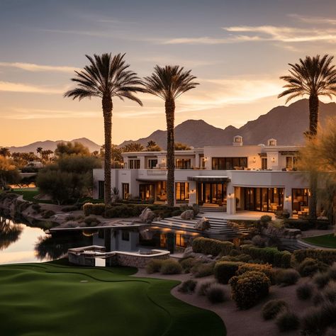 Inside Charles Barkley's Luxurious Scottsdale Mansion Scottsdale Arizona Houses, Arizona Luxury Homes, Beautiful Mansions Luxury Dream Houses, Arizona Mansions, Fancy Mansions, Arizona Mansion, Beautiful Mansions, Scottsdale Home, Hollywood Mansion