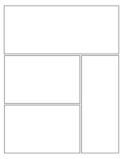 Blank Comic Strip Template, Four Square Writing, Comic Strip Template, Comic Template, Blank Comic Book, Comic Book Template, Comic Book Layout, Comic Layout, Comic Book Pages