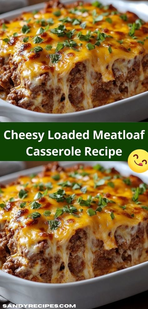 Need a family-friendly recipe that pleases all ages? Our Cheesy Loaded Meatloaf Casserole is a delightful blend of textures and tastes, ensuring your loved ones enjoy every bite while you spend less time in the kitchen. Loaded Meatloaf Casserole, Loaded Meatloaf, Juicy Meatloaf, Savory Meatloaf, Cheesy Meatloaf, Casseroles Recipes, Meatloaf Casserole, Ground Recipes, Homemade Meatloaf