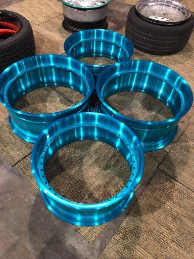 Learn how to spray beautiful powder coating finishes like these wheels: http://www.powdercoatguide.com/2015/05/how-to-spray-powder-coat.html#.W4eKjLgnZ9M Jeep Tires, Powder Coating Diy, Chrome Spray Paint, Air Conditioner Maintenance, Powder Coating Equipment, Custom Fishing Rods, Auto Body Work, Car Paint Colors, Car Paint Jobs