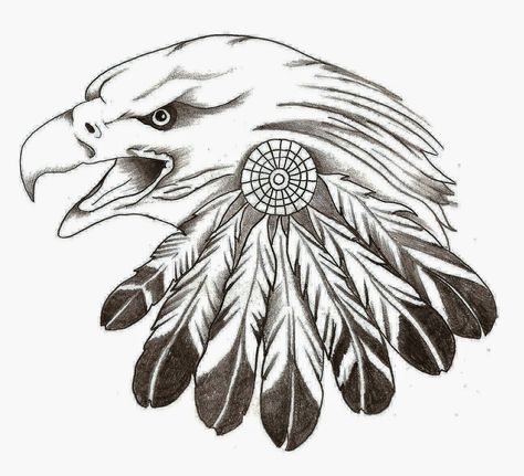 Koch Tattoo, Eagle Feather Tattoos, American Drawing, Feather Stencil, Native American Tattoo Designs, Native American Tattoo, Wood Burning Stencils, Eagle Drawing, Pyrography Patterns