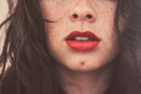 red lips ∙ freckles ∙ chin dimple Chin Dimple Women, Cleft Chin Women, Dimple Chin, Chin Dimple, Cleft Chin, Sick Remedies, Healing Waters, Stomach Problems, Makeup Class