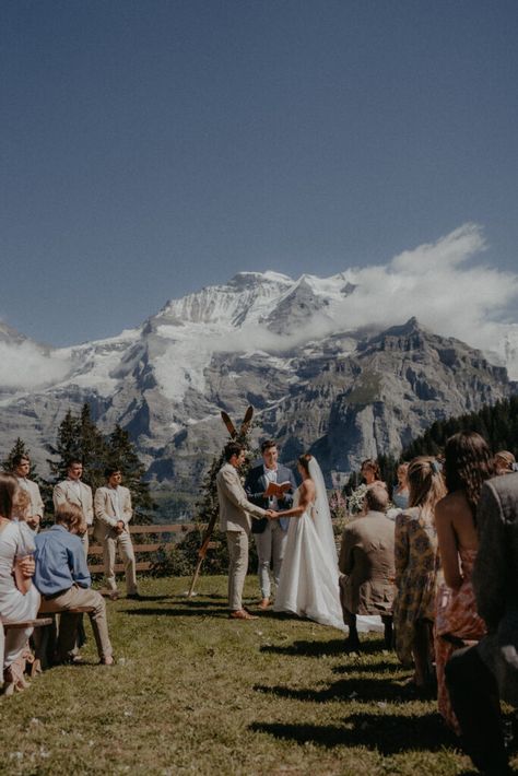 Wedding Venues Switzerland, Wedding In Germany, Switzerland Wedding Venues, Wedding Venue Mountains, Hockey Wag, Wedding Manifestation, Campsite Wedding, Swiss Wedding, Small Private Wedding