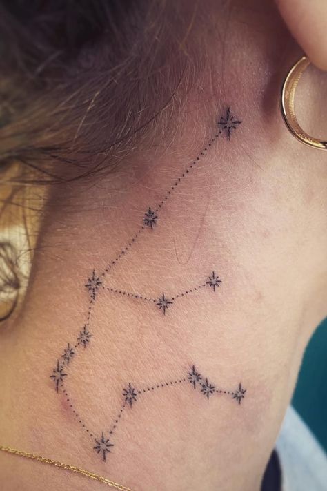 32 Simple and Beautiful Aquarius Tattoos Aquarius Tattoos, Aquarius Constellation Tattoo, Aquarius Constellation, Aquarius Tattoo, Goddess Tattoo, Zodiac Tattoos, Mermaid Tattoos, Constellation Tattoos, Card Tattoo