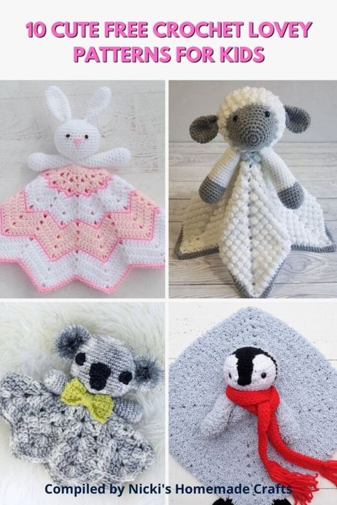 Crochet Cow Security Blanket Free Pattern, Minnie Mouse Lovey Crochet Free Pattern, Free Crochet Patterns For Lovey Blankets, Crochet Lovey Patterns Free, Loveys Crochet Free, Free Baby Lovey Crochet Patterns, Lovies Crochet Free Pattern, Crochet Cow Lovey Pattern Free, Crochet Lovies Free Patterns