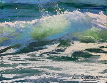 Happy place by Jeanne Rosier Smith, Pastel, 8 x 10 Classic Still Life, Ocean Waves Photography, Ocean Paintings, Sea Scapes, Ocean Waves Painting, Energy Shots, Waves Photography, Surfing Pictures, Arts Stream